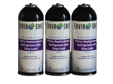 Envirosafe Auto AC R134a Replacement Refrigerant w Stop Leak 3 cans