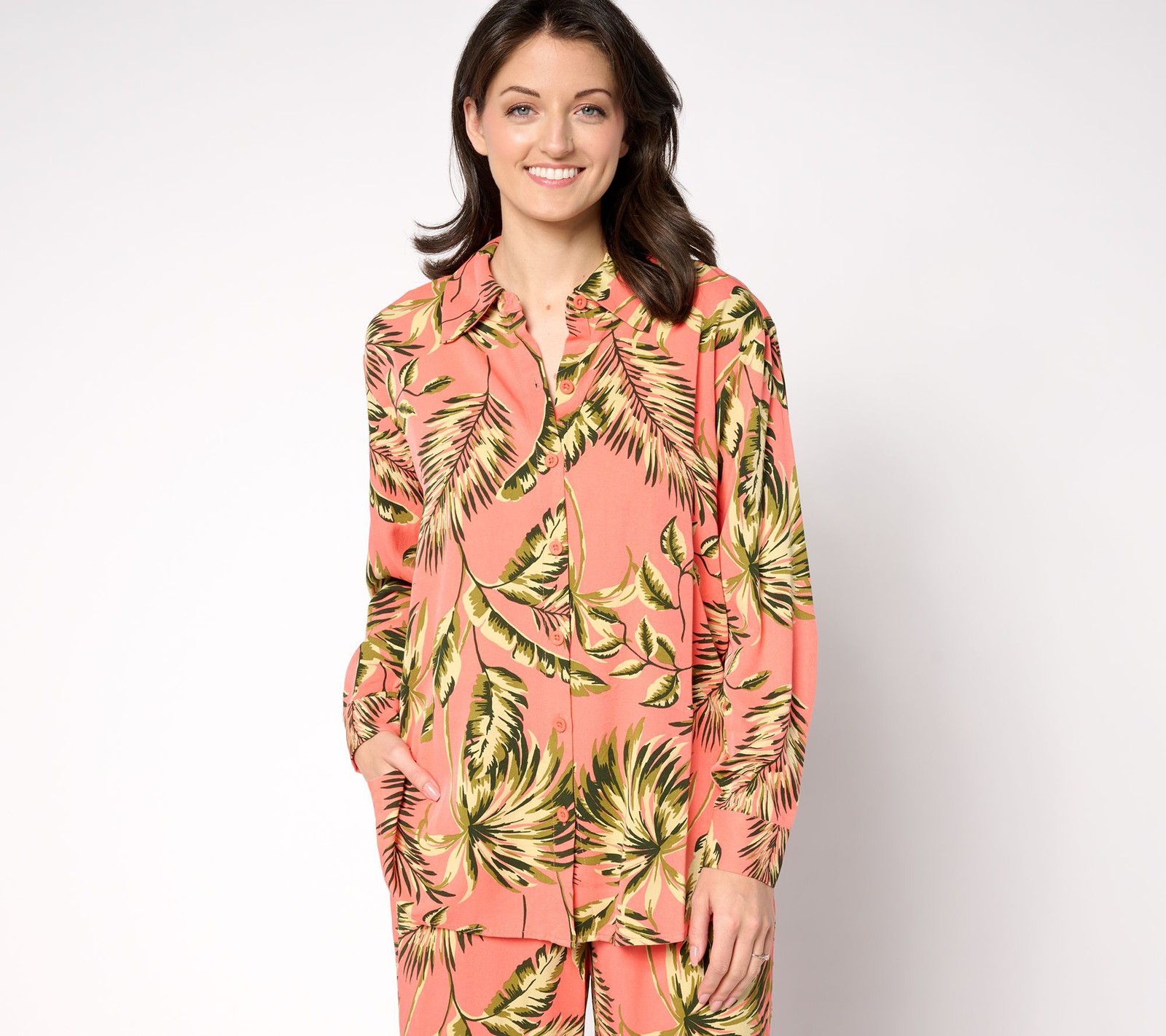 Brandis Dress Out Loud Women's Top Sz M Duet Dressing Long Multi-colored A686158