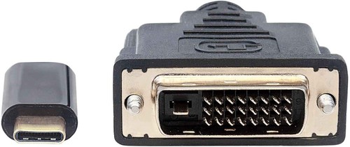 Manhattan USB-C to DVI-D Cable, 1080p@60Hz, 2m, Male to Female, Black, Compatibl - Photo 4/5