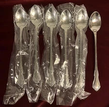 Oneida Stainless Mansfield Iced Teaspoon set of 6~ 7 1/2" Long ~ BRAND NEW!