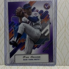 Topps 2025 Pristine Tom Seaver #162 Purple Pristine Pulsar Refractor Mets /99