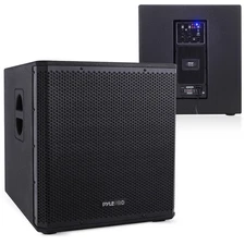 Pyle 15" 3000W Active Powered Subwoofer Box System with Professional Design