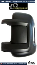 Fits FIAT DUCATO 2006-2024 UK Left Side Mirror Cover Black for Short Arm Vans