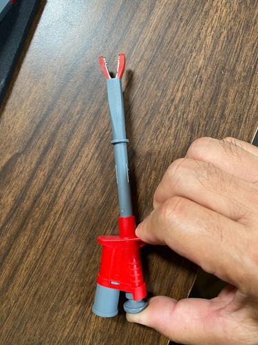Test Clips Flex Alligator Clip, 6009-PROB-RED, Banana plug connector - Picture 2 of 4