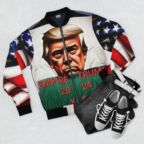 Trump vs Biden Men's Bomber Jacket (AOP) - Picture 5 of 37