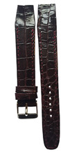 Bracelet montre en croco pour montre avec anses soudées disponible de 12 à 20mm