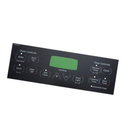 #ad WB27T11005 Faceplate Graphics Overlay Range for GE Range Oven Stove $14.48