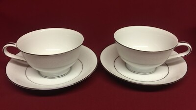 Noritake Whitehall 6115 (2) 2 1/8'' Cups & Saucers