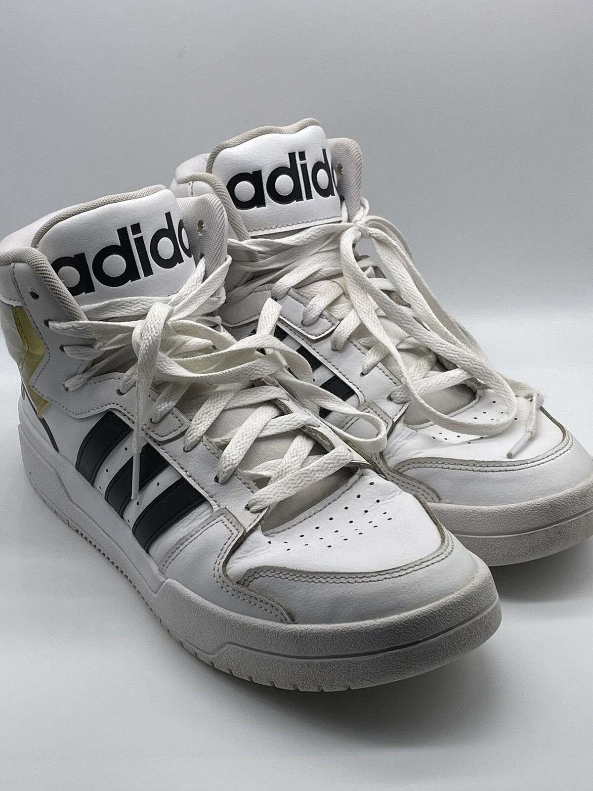 Adidas Entrap Basketball Shoes Mens 10.5 White Gold B… Gem