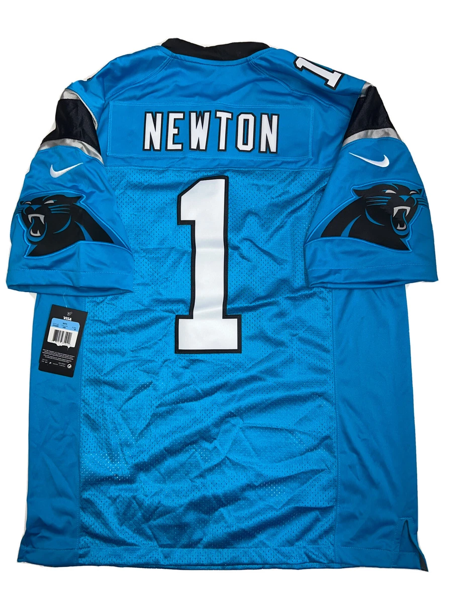 New Cam Newton Mens Medium Teal Carolina Panthers Limited Nike Tags Jersey  NWT