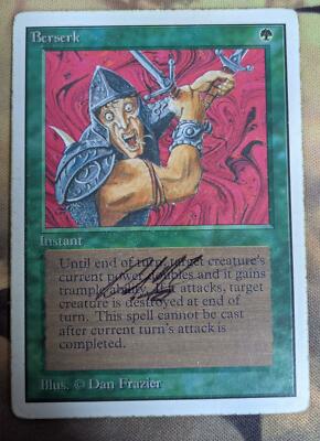 狂暴化/Berserk[2ED] Raging Berserk 2ED Signed | eBay