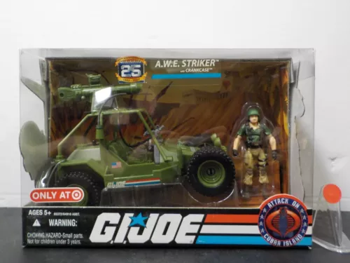 G 305 GI Joe 25th ANNIVERSARY NIGHT SPECTER w GRAND SLAM FIGURE TARGET EXCLUSIVE