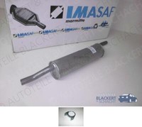 Imasaf ESD Auspuff Endtopf + Schelle für BMW 5Er E28 518 + 518I 1981-1987