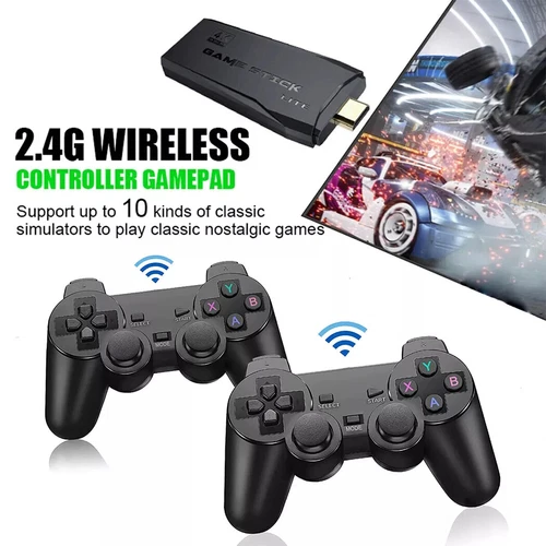M15 40000+4K HDMI TV Video Game Stick Retro Gaming-Console 2 Wireless Controller - Bild 20 von 24
