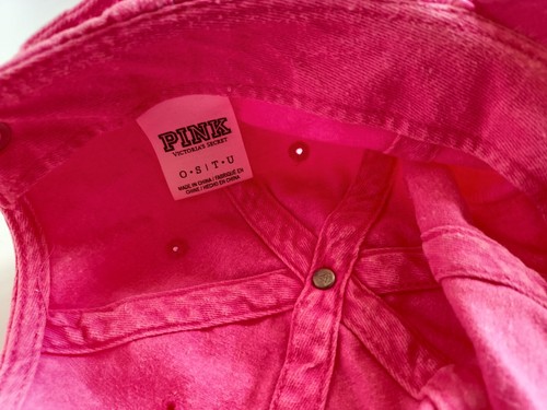 Gorra de béisbol Victoria's Secret PINK NATION rosa neón deportes espalda ajustable - Imagen 10 de 10
