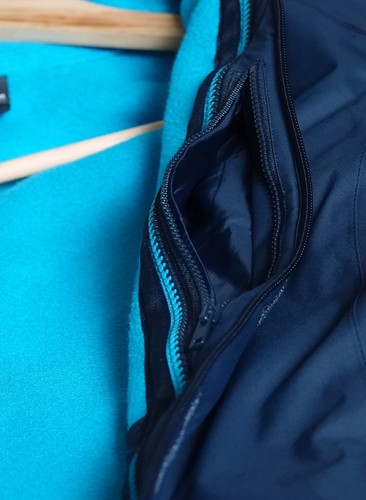 Wetterfeste blaue Jack Wolfskin 3-in-1 Jacke, Größe S - neu! - Bild 8 von 18