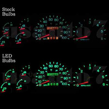 New Dash Instrument Cluster Gauge Green Led Lights Kit Fit 97-98 Ford Expedition