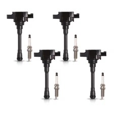 4x Ignition Coil & 4x Iridium Spark Plug For Nissan NV200 Sentra UF708