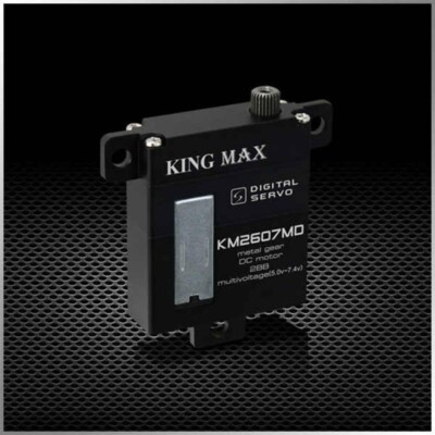 King Max KM2607MD Digital Servo Gear Thin Wing Servo 9.7kg.cm Stall Torque for