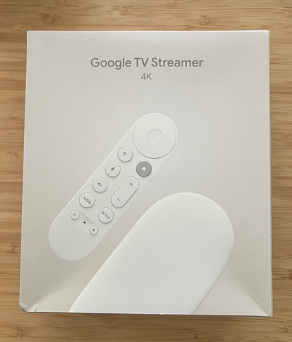 Google TV Streamer 4K – Fast Streaming w/ Voice Control Smart TV NEW Porcelain