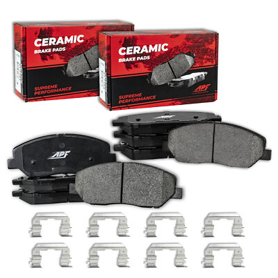 Front and Rear Ceramic Carbon Fiber Pads for 2006-2012 Mitsubishi Eclipse