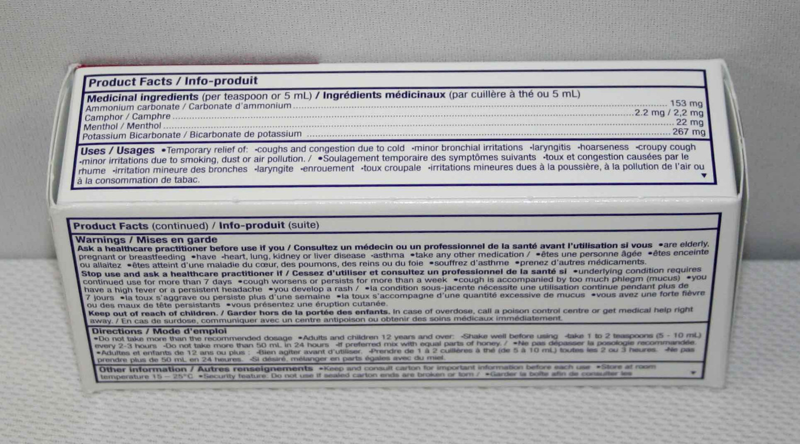 Canadian Buckley's Original Cough & Congestion 100 ml syrup! Ships FAST