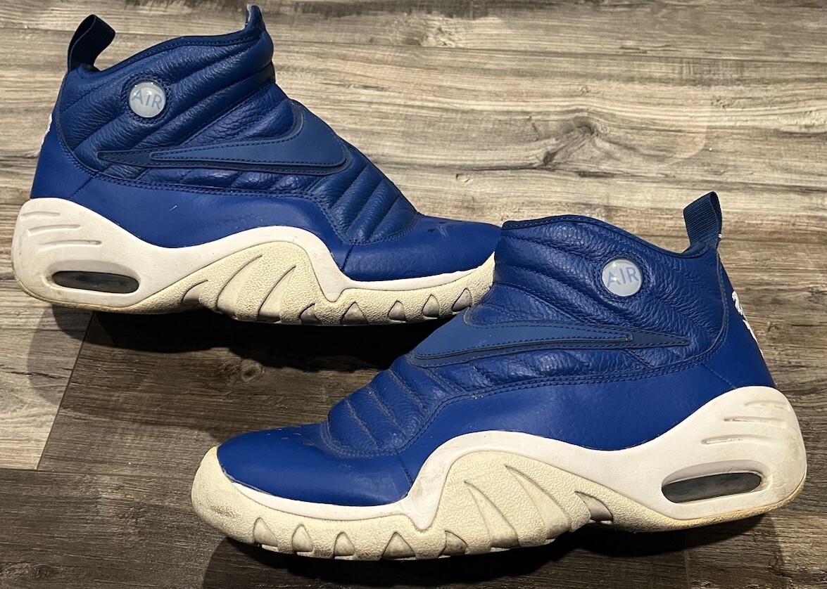 【美品】NIKE AIR SHAKE NDESTRUKT 26.5 US8.5 Nike Air Shake Ndestrukt Blue Mens Size 8.5 Basketball Shoes