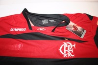 Olympikus Soccer Jersey Dry Action Red Black Ronaldinho Men's Sz Us 4l Crf Olympikus Soccer Jersey Dry Action Red Black Ronaldinho Men's Sz Us 4l Crf