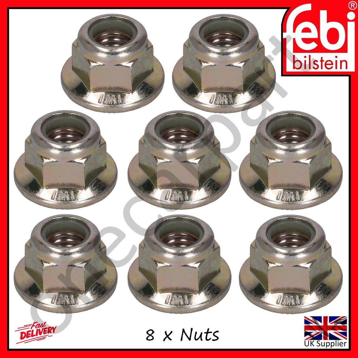 Control Arm Collar Nuts x8 Febi 24361 For Peugeot 206 207
