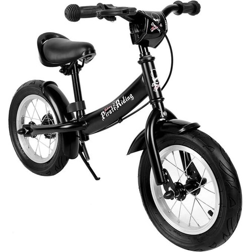Boys 12" Bike With Kickstand And Brakes Black Bicycle For Boys With 12" Wheels - Picture 5 of 7