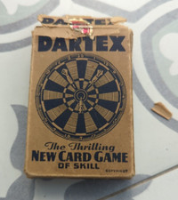 Vintage card game, DARTEX, 1938. Complete in box with instructions
