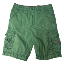 Vtg 90's Union Bay UB Men DISTRESSED Green Casual CARGO Pocket STREETWEAR Shorts