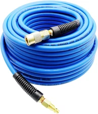 Heavy-Duty Jack Hammer Hybrid Air Hose 1/4" x 100 Feet 300 PSI Lightweight