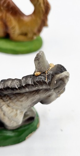 Belén De Colección 8 piezas Depose Italia Bebé, Pesebre, Ángeles, Animales Pintado a Mano - Imagen 21 de 23