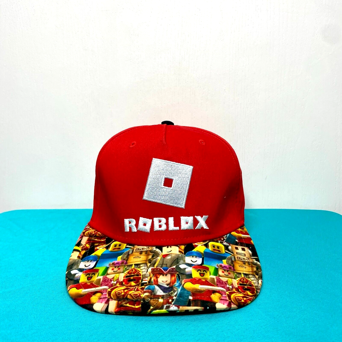 Roblox Lego Edition Snap Back Hat Cap Youth Boys Red Adjustable