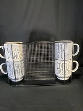 Mugs Coffee Pod Storage Rack Combo Coffee Time Boston Warehouse
