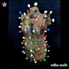 Voodoo Doll Black Magic Decor Voo Doo Ritual Body Pin Cursed Haunted Creepy Dead