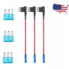 3PCS  Micro3 Blade Fuse Inline Tap Holder, 15a fuse - Add A Circuit