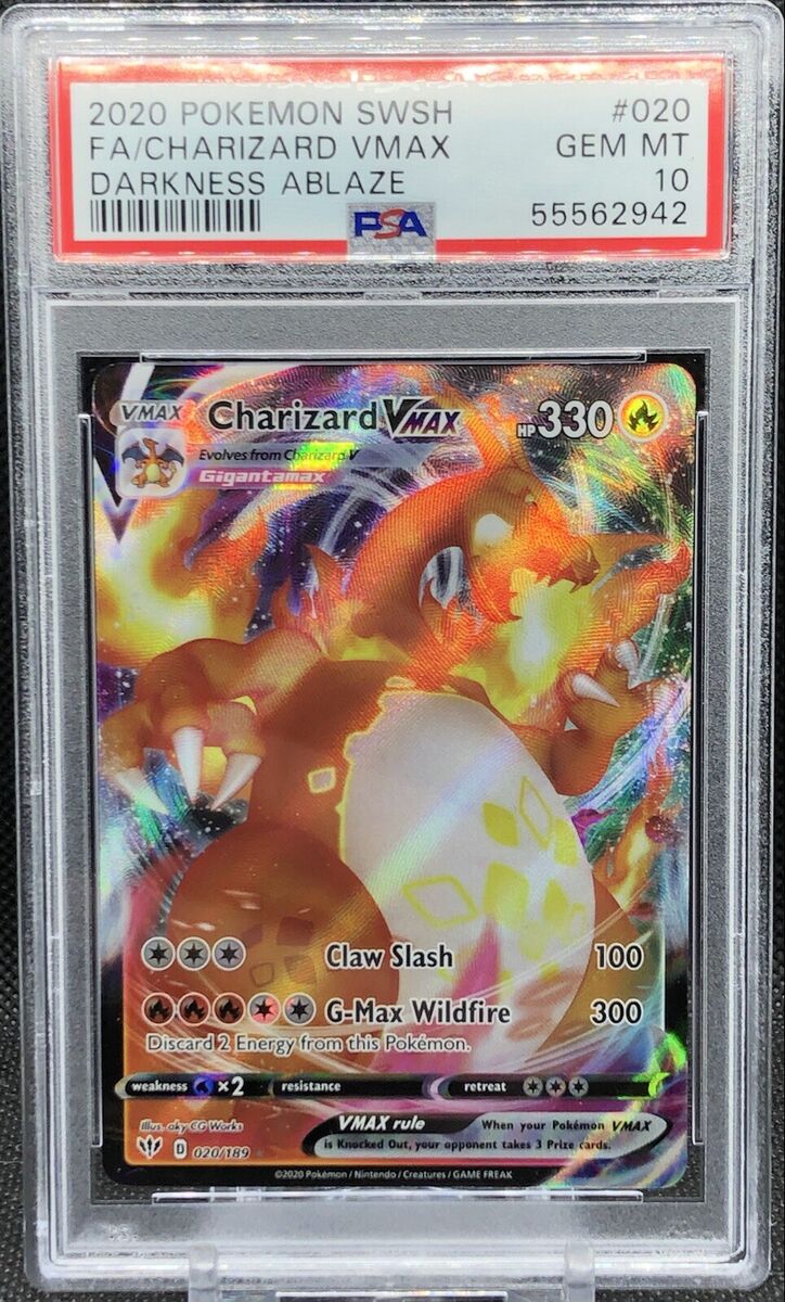 Charizard VMAX 020/189 Full Art (PSA 10 GEM MINT) Pokemon Charizard VMAX 020/189 Full Art (PSA 10 GEM MINT) Pokemon