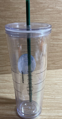 Gobelet Starbucks 710 Ml – Double Paroi Avec Couvercle Et Paille – Couleur Diamant
