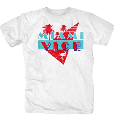 Miami Vice USA  America Florida T-Shirt S-5XL weiß