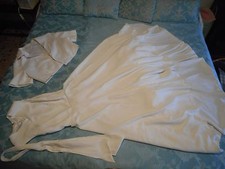 Vestito da sposa di sartoria usato, Vintage '70, con giacca corta