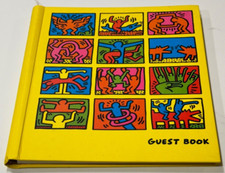 NEUES PUBLISHING COMPANY 1994 KEITH HARING YELLOW GUEST BOOK-NEW-NWOT