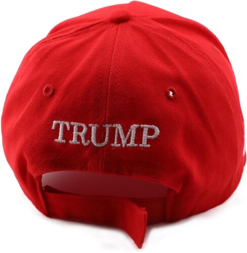 Cappello Trump 2024 MAGA ROSSO 45-47 President Make America Great Again berretto da baseball - Foto 6 di 6