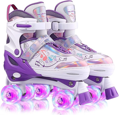 LED Rollschuhe Rollerskates Kinderrollschuhe Retro SkateJugend Erwachsene 27-38 - Bild 10 von 65