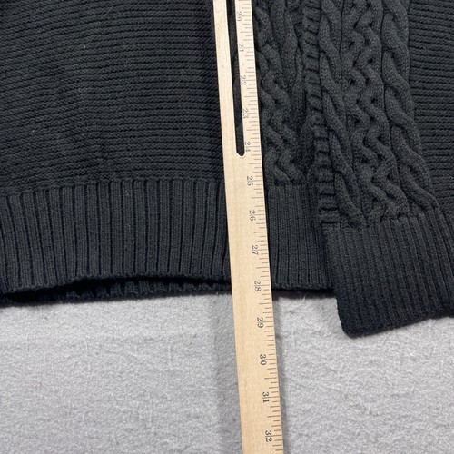 The Limited Strickjacke Damen groß schwarz vorne offen Zopfmuster Fledermausärmel neu mit Etikett - Bild 4 von 9