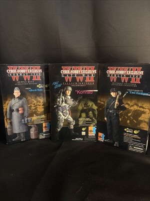 Dragon Cyber Hobby WWII German Figure Lot 3 Boxed Exclusive 1/6