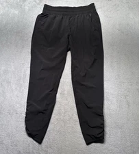 CALIA by Carrie Underwood Black Ruched Ankle Active Jogger Capris Women's S