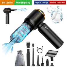 Car Vacuum Cleaner,Handheld Vacuum,20000PA High Power 4-in-1 Portable Recharg...