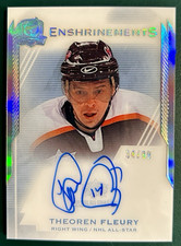 Theoren Fleury 2015-16 UD The Cup Enshrinements xx/99 #E-TF AUTO (225D-4) Flames